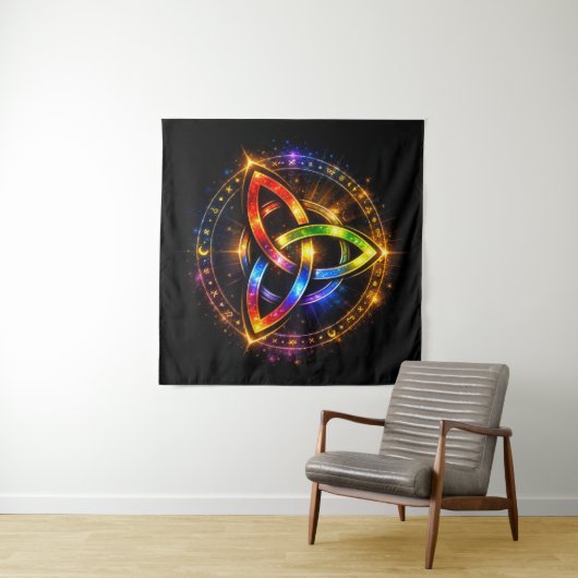 Triquetra_C Wandteppich (Beispiel (Horizontal))