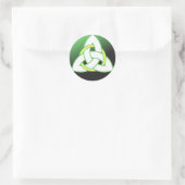 Triquetra Celtic Trinity Knot Runder Aufkleber (Tasche)