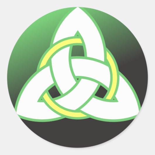 Triquetra Celtic Trinity Knot Runder Aufkleber (Vorderseite)