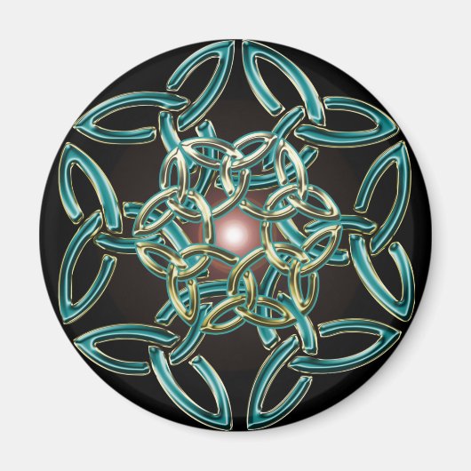 Triquetra Circle Knot Magnet (Vorne)