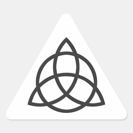 Triquetra Dreieckiger Aufkleber (Vorderseite)