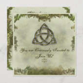 Triquetra Einladung (Vorne/Hinten)