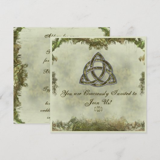 Triquetra Einladung (Vorne/Hinten)