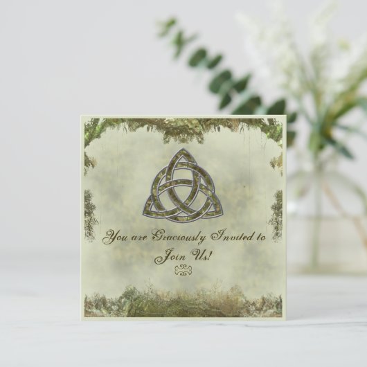 Triquetra Einladung (Stehend Vorderseite)