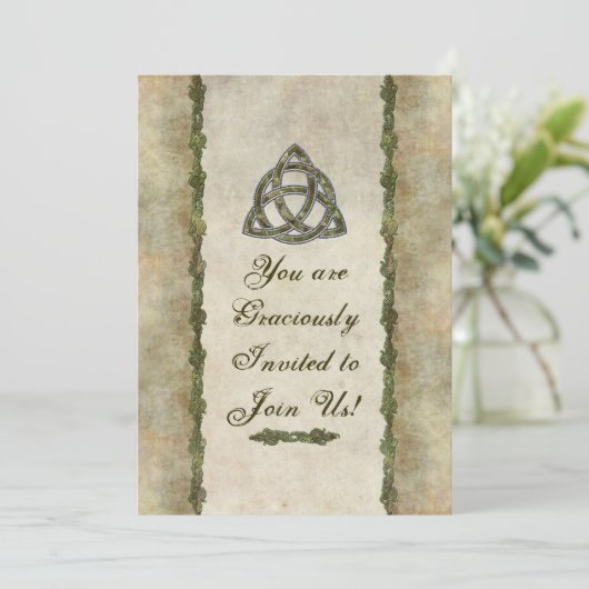 Triquetra Einladung (Stehend Vorderseite)