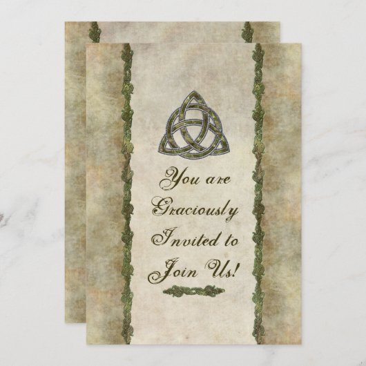 Triquetra Einladung (Vorne/Hinten)