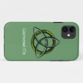 Triquetra (grün) Case-Mate iPhone hülle (Rückseite (Horizontal))