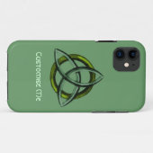 Triquetra (grün) Case-Mate iPhone hülle (Rückseite (Horizontal))