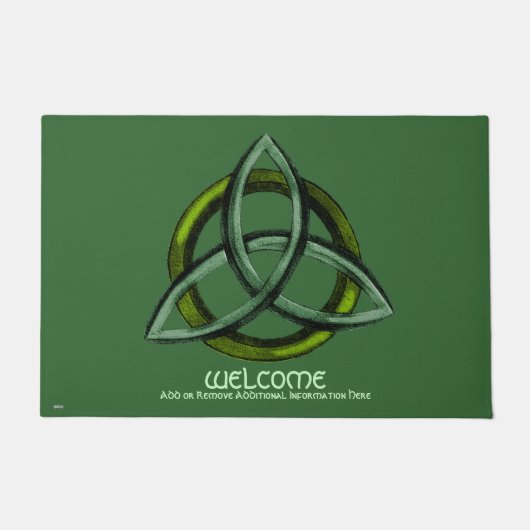 Triquetra (grün) fußmatte (Vorderseite)
