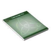 Triquetra (grün) notizblock (angewinkelt)