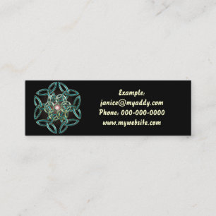 Triquetra Kreis-Knoten-Visitenkarte Mini Visitenkarte
