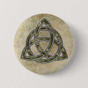 Triquetra Natural Button
