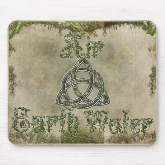 Triquetra Natural, Erdluftwasser Mousepad (Vorne)