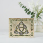 Triquetra Natural Postkarte (Stehend Vorderseite)