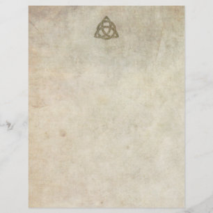Triquetra Natürlich Briefbogen