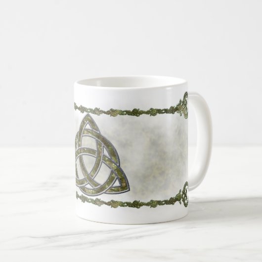Triquetra natürlich kaffeetasse (VorderseiteRechts)