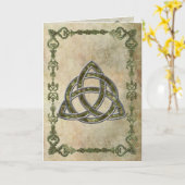 Triquetra natürlich karte (Gelbe Blume)