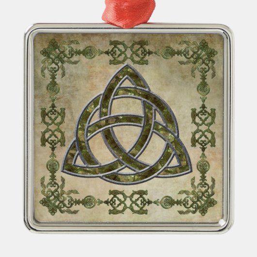 Triquetra natürlich ornament aus metall (Vorne)