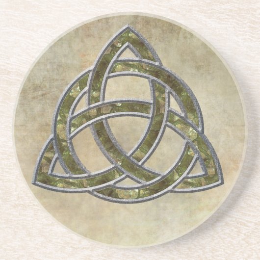 Triquetra natürlich sandstein untersetzer (Vorne)