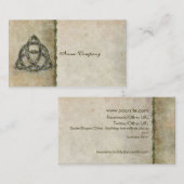 Triquetra natürlich visitenkarte (Vorne/Hinten)