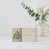 Triquetra natürlich visitenkarte (Stehend Vorderseite)