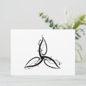 Triquetra Odin Norse Wicca Symbol Einladung (Stehend Vorderseite)