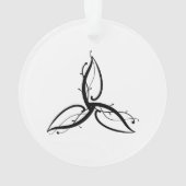 Triquetra Odin Norse Wicca Symbol Ornament (Rückseite)
