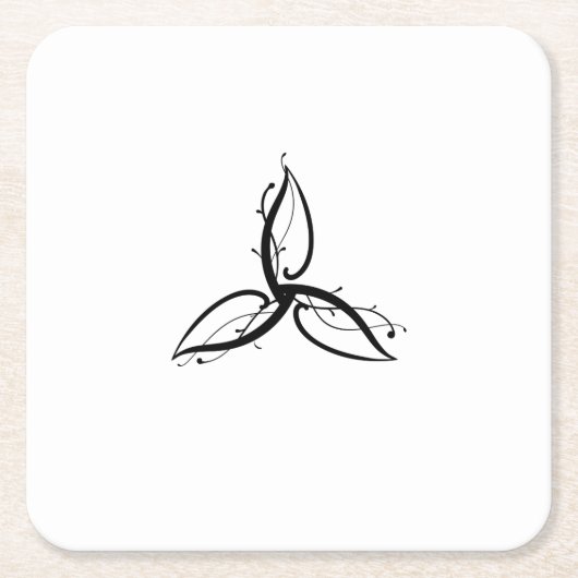 Triquetra Odin Norse Wicca Symbol Rechteckiger Pappuntersetzer (Vorderseite)