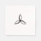 Triquetra Odin Norse Wicca Symbol Serviette (Vorderseite)