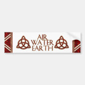 Triquetra Red Silk Autoaufkleber (Vorne)