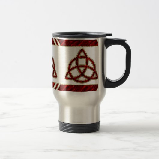 Triquetra Red Silk Reisebecher (Rechts)