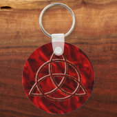 Triquetra Red Silk Schlüsselanhänger (Vorderseite)