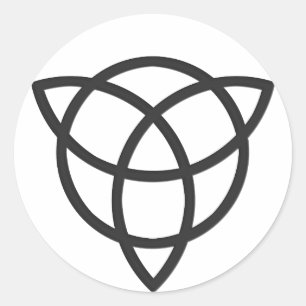 Triquetra Runder Aufkleber