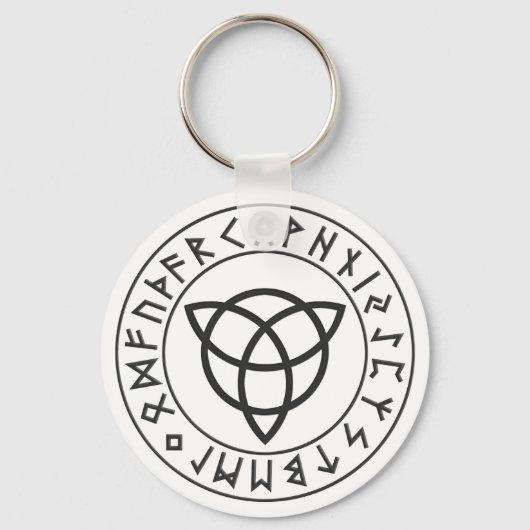 Triquetra Rune Shield Schlüsselanhänger (Vorderseite)