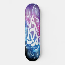 Triquetra sigil skateboard