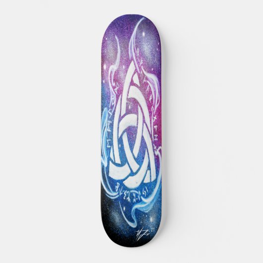 Triquetra sigil skateboard (Vorderseite)