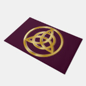 Triquetra-Symbol Fußmatte (Schrägansicht)