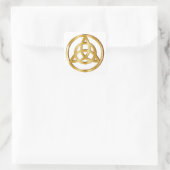 Triquetra-Symbol Quadratischer Aufkleber (Tasche)