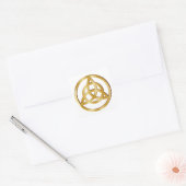 Triquetra-Symbol Quadratischer Aufkleber (Umschlag)