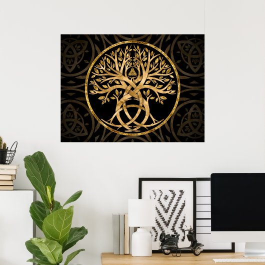 Triquetra Tree of life Poster (Heimbüro)