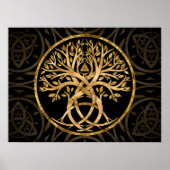 Triquetra Tree of life Poster (Vorne)