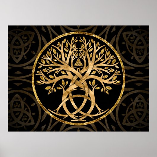 Triquetra Tree of life Poster (Vorne)
