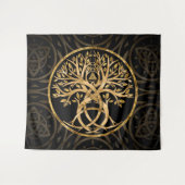 Triquetra Tree of life Wandteppich (Vorderseite (Horizontal))