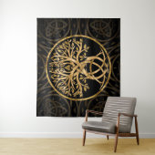 Triquetra Tree of life Wandteppich (Beispiel)