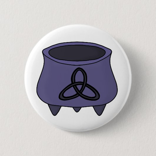 Triquetra Trinity Cauldron Button (Vorderseite)