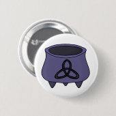 Triquetra Trinity Cauldron Button (Vorne & Hinten)