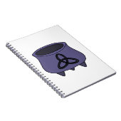 Triquetra Trinity Cauldron Notizblock (Rechte Seite)