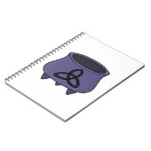 Triquetra Trinity Cauldron Notizblock (Linke Seite)