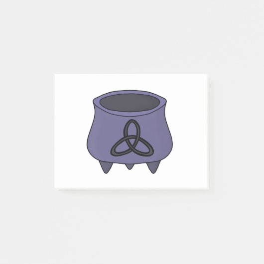 Triquetra Trinity Cauldron Post-it Klebezettel (Vorderseite)