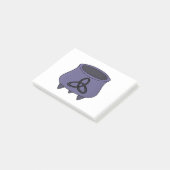 Triquetra Trinity Cauldron Post-it Klebezettel (angewinkelt)